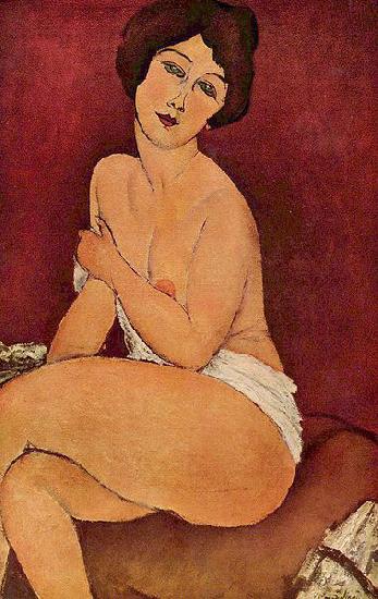 Amedeo Modigliani Weiblicher Akt oil painting image